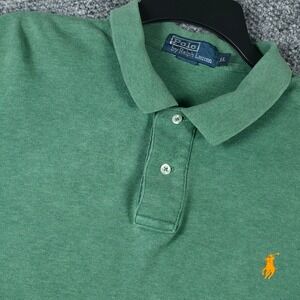 Polo Ralph Lauren Mens Green Short Sleeve Classic Fit Polo Shirt XL